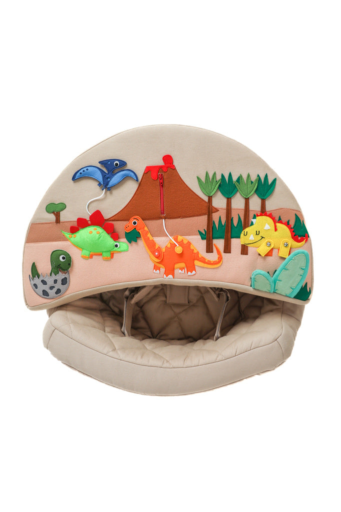 Activity Sessel rund Activity Sessel Rondo beige mit Dino Auflage