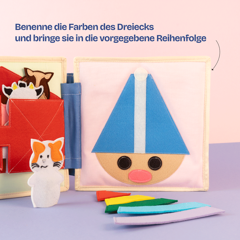 Petit hibou coloré - 6 pages Quiet Book
