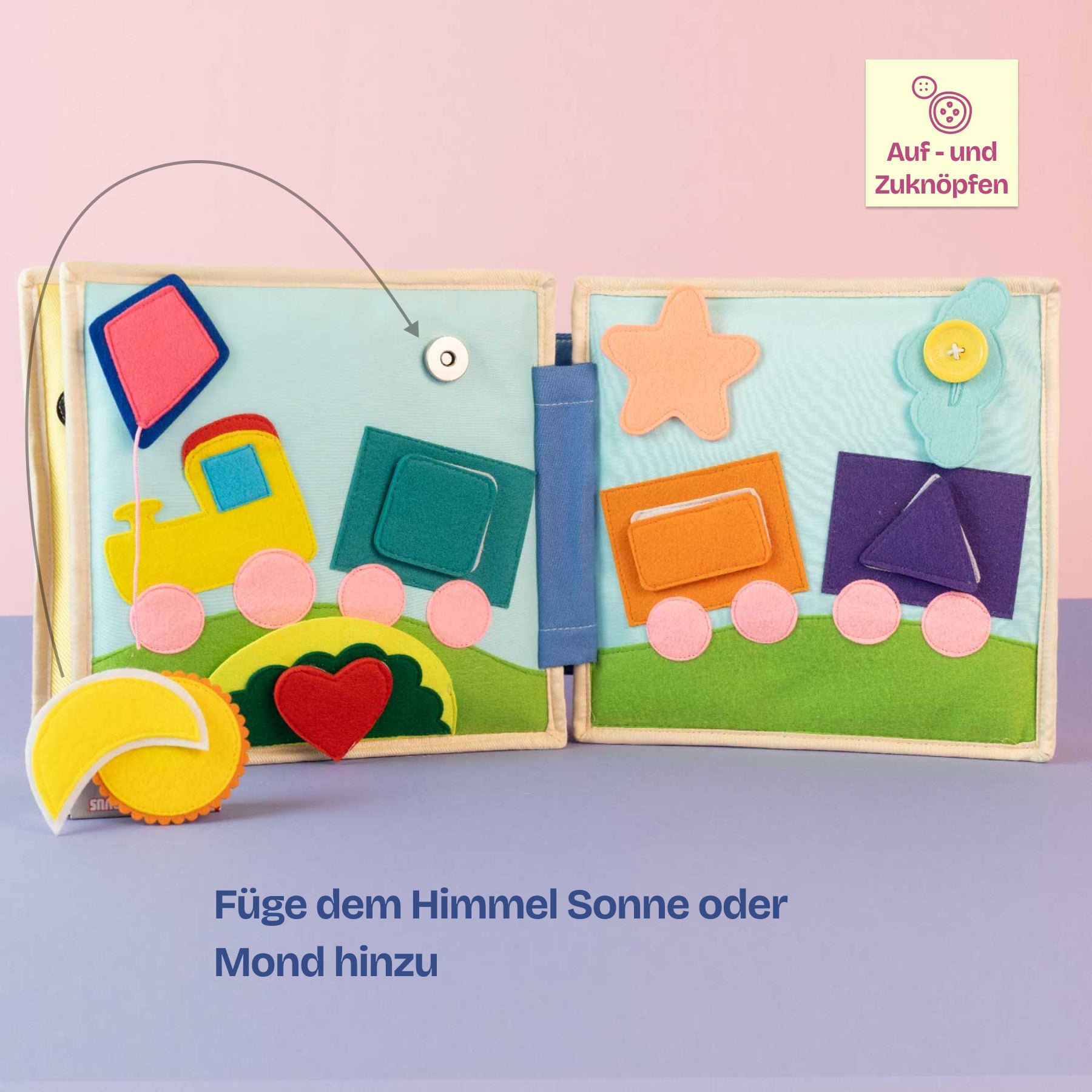 Petit hibou coloré - 6 pages Quiet Book
