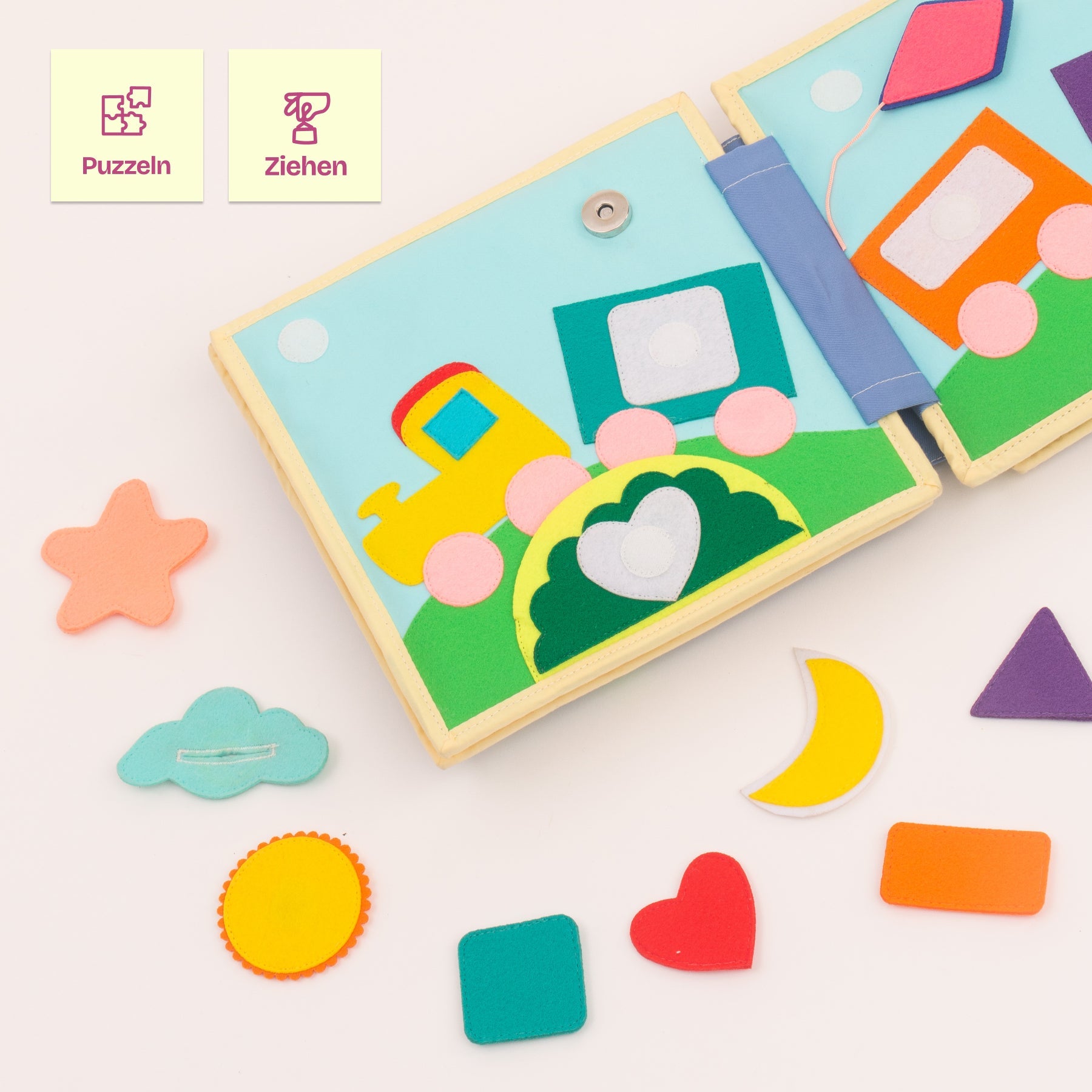 Petit hibou coloré - 6 pages Quiet Book