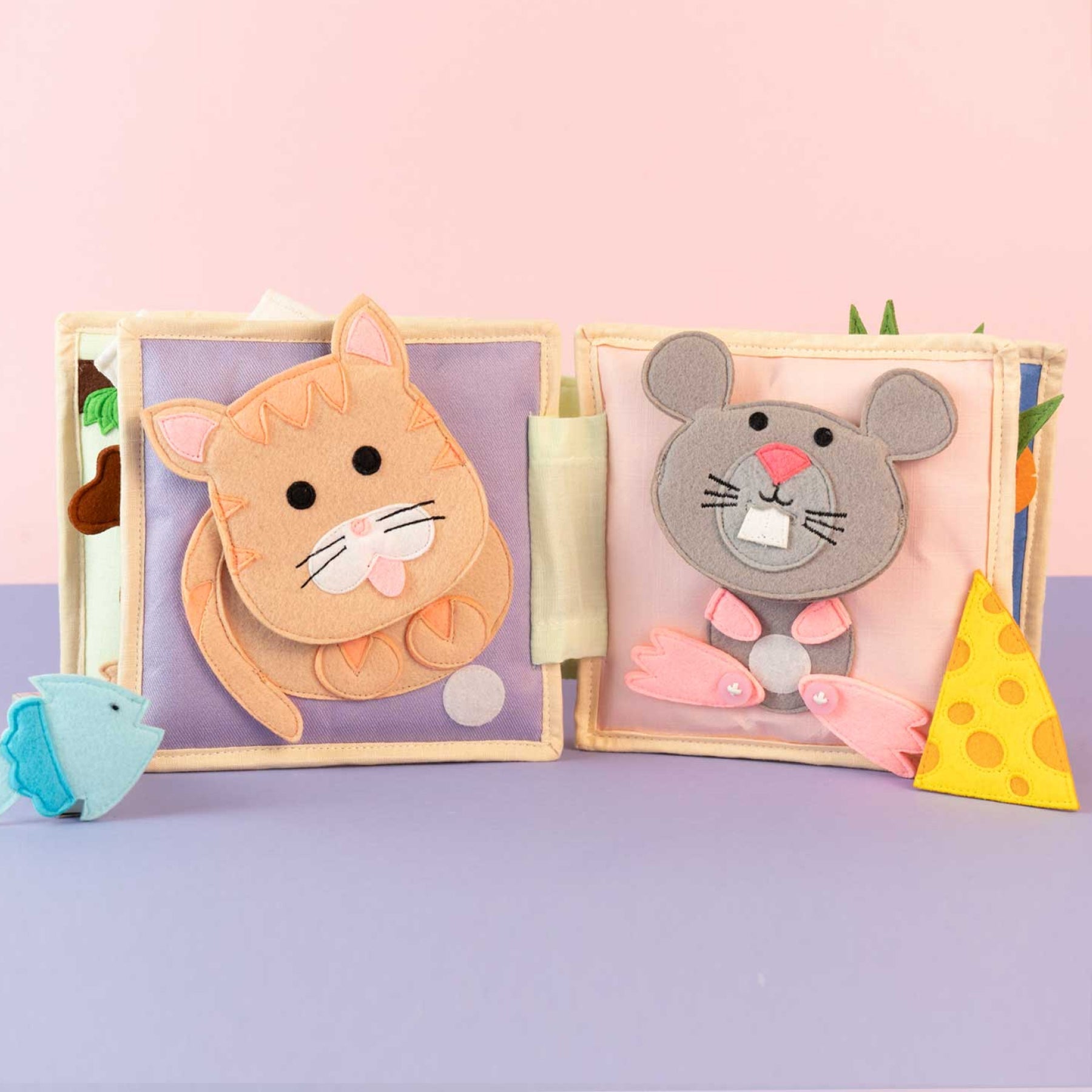 Animal Friends - 6 Pages Mini Quiet Book