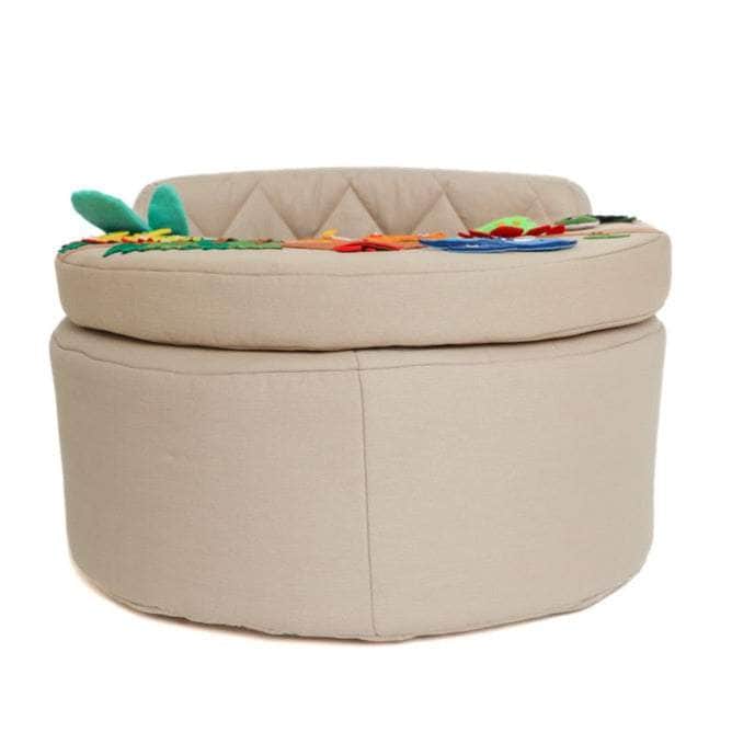 Activity Sessel rund Activity Sessel Rondo beige mit Dino Auflage