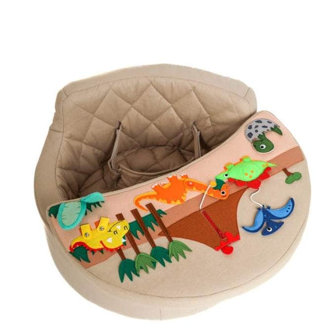 Activity Sessel rund Activity Sessel Rondo beige mit Dino Auflage